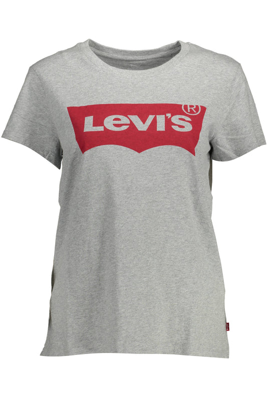 LEVI'S T-SHIRT MANICHE CORTE DONNA GRIGIO