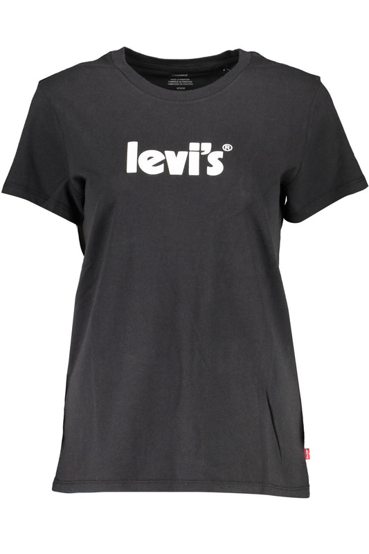 LEVI'S T-SHIRT MANICHE CORTE DONNA NERO