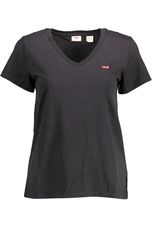 LEVI'S T-SHIRT MANICHE CORTE DONNA NERO