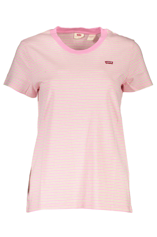 LEVI'S T-SHIRT MANICHE CORTE DONNA ROSA