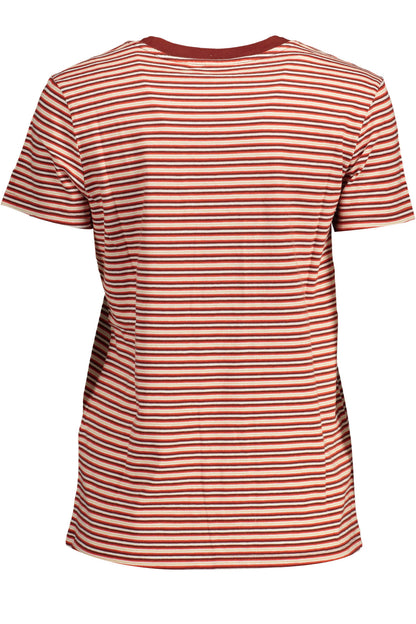 LEVI'S T-SHIRT MANICHE CORTE DONNA ROSSO