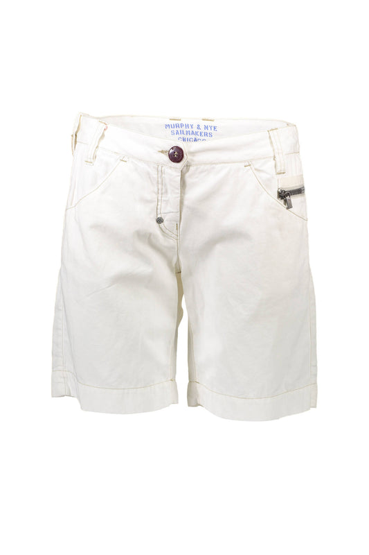 MURPHY&NYE PANTALONE BERMUDA DONNA BIANCO""