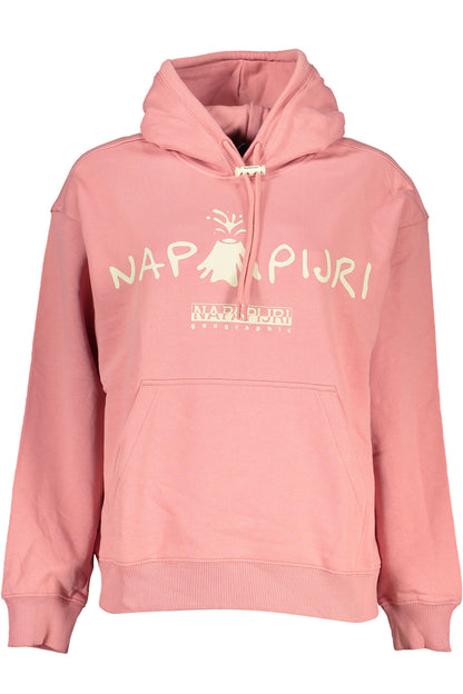 Napapijri Felpa Senza Zip Donna Rosa