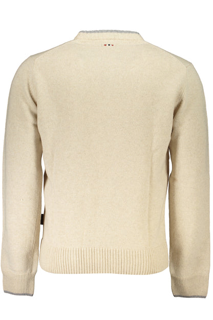 NAPAPIJRI MAGLIONE UOMO BEIGE""