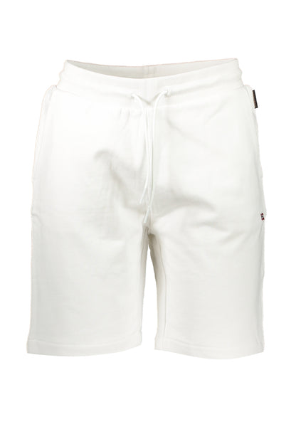 NAPAPIJRI PANTALONE SHORT UOMO BIANCO