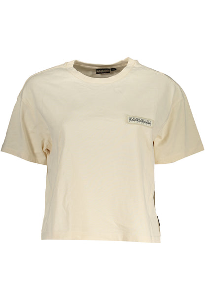 NAPAPIJRI T-SHIRT MANICHE CORTE DONNA BEIGE