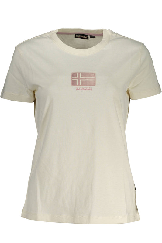 NAPAPIJRI T-SHIRT MANICHE CORTE DONNA BIANCO