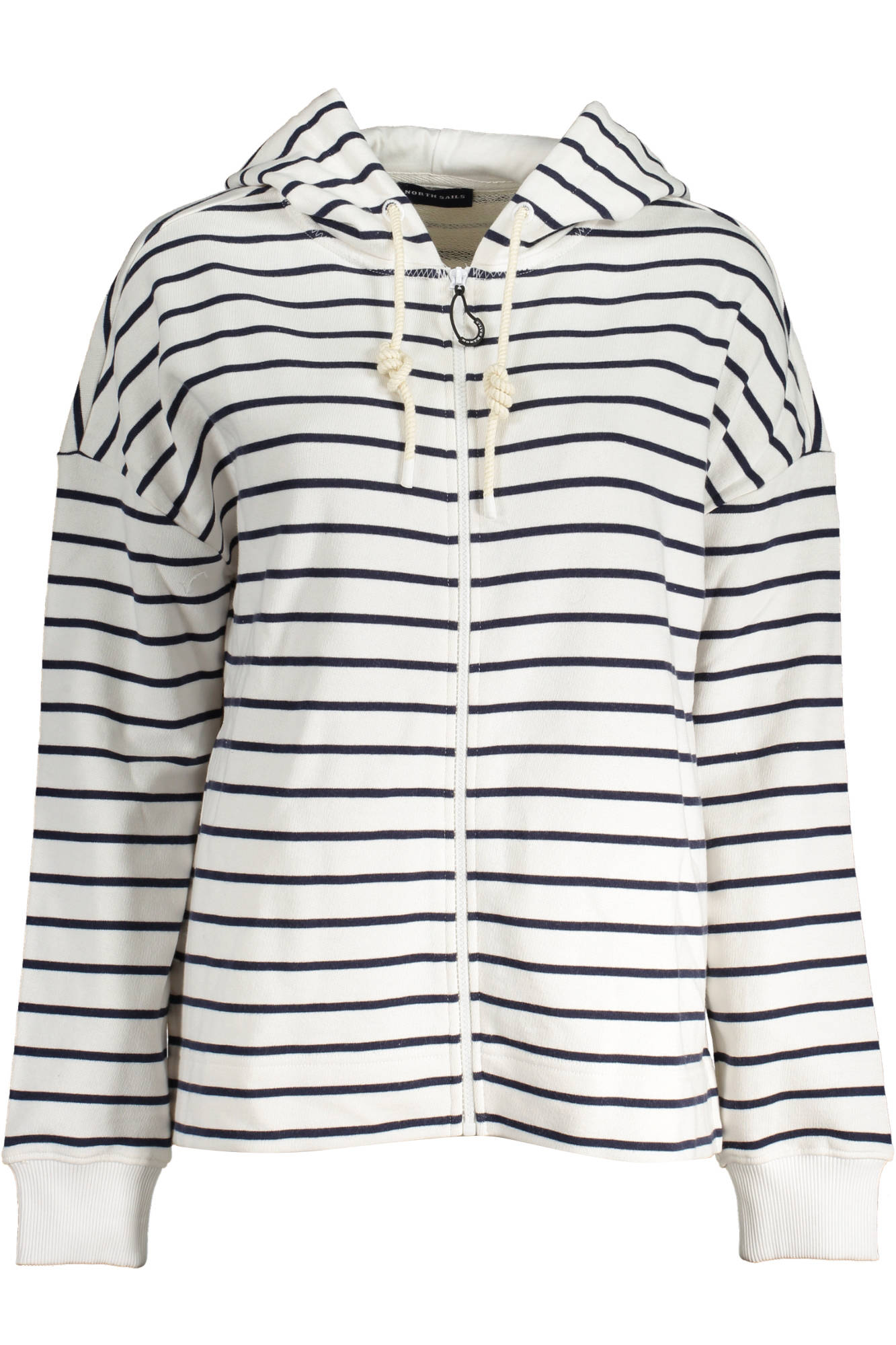 NORTH SAILS FELPA CON ZIP DONNA BIANCO