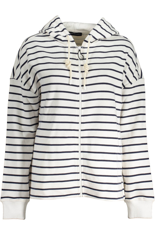 NORTH SAILS FELPA CON ZIP DONNA BIANCO