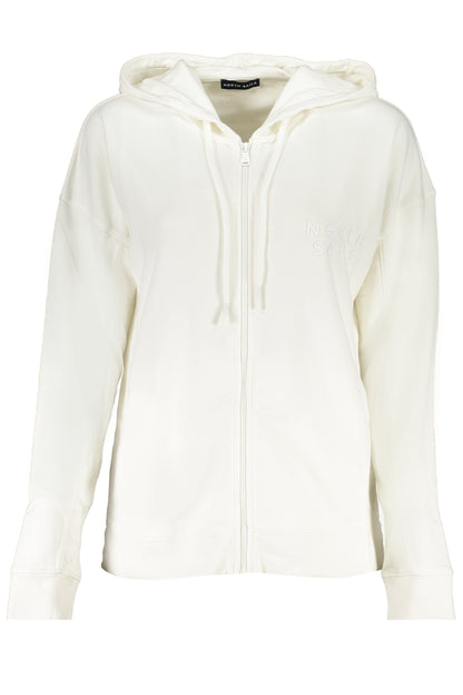 NORTH SAILS FELPA CON ZIP DONNA BIANCO