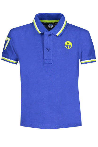 NORTH SAILS POLO MANICHE CORTE BAMBINO BLU