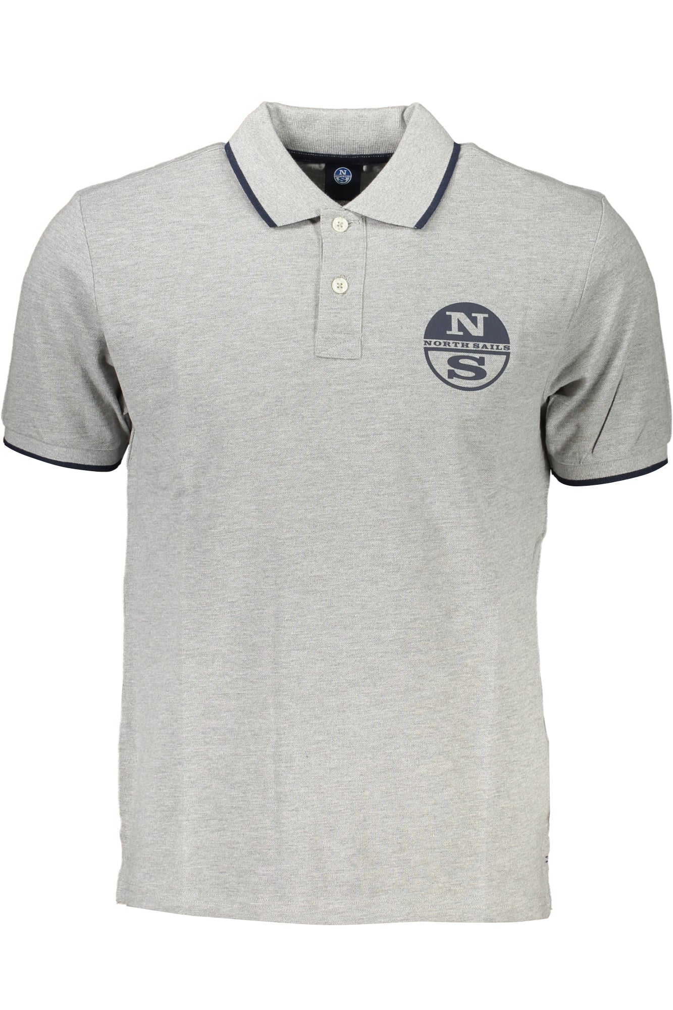 NORTH SAILS POLO MANICHE CORTE UOMO GRIGIO