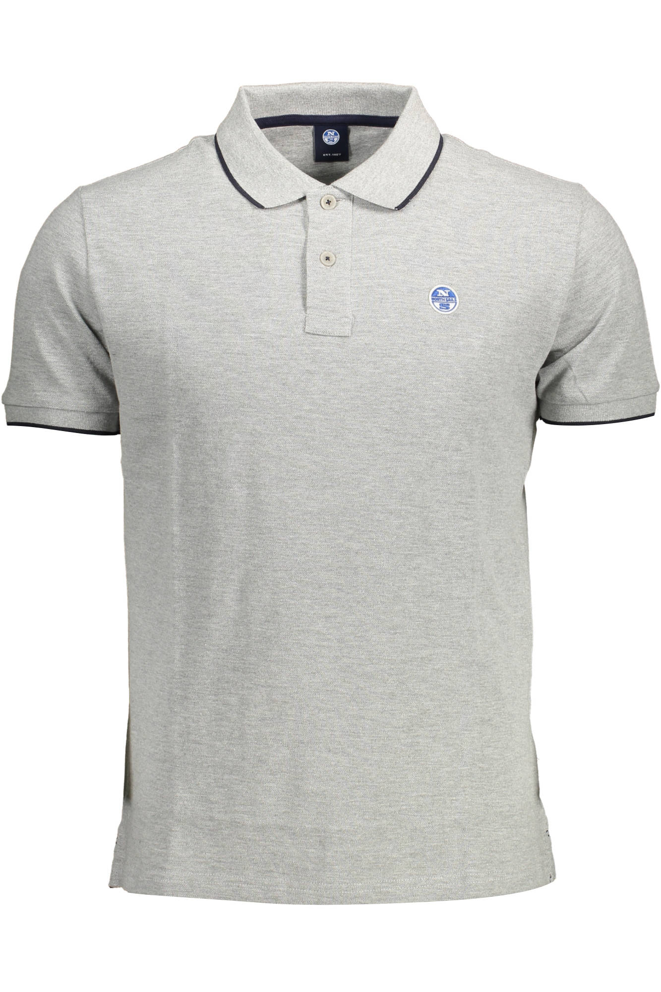 NORTH SAILS POLO MANICHE CORTE UOMO GRIGIO