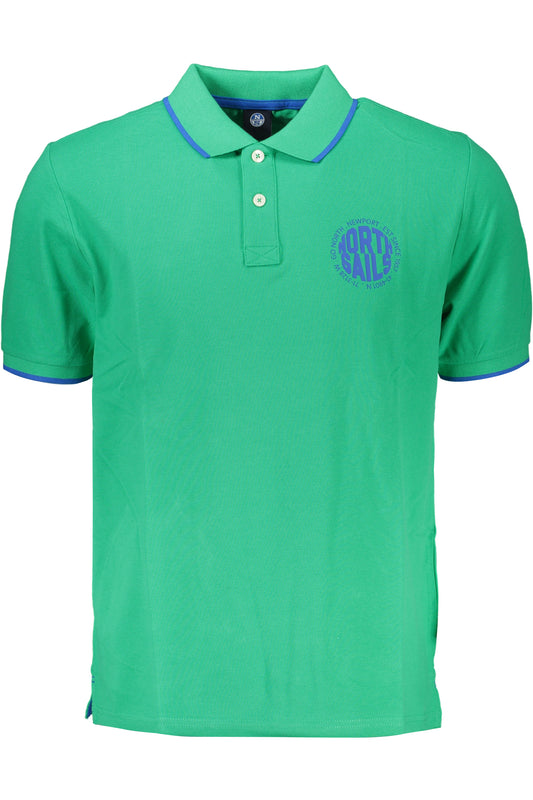 NORTH SAILS POLO MANICHE CORTE UOMO VERDE