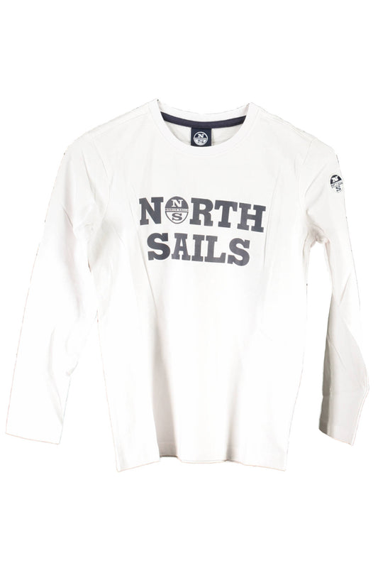 NORTH SAILS T-SHIRT MANICHE LUNGHE BAMBINO BIANCO