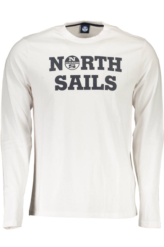 NORTH SAILS T-SHIRT MANICHE LUNGHE UOMO BIANCO