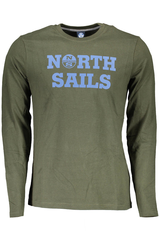 NORTH SAILS T-SHIRT MANICHE LUNGHE UOMO VERDE