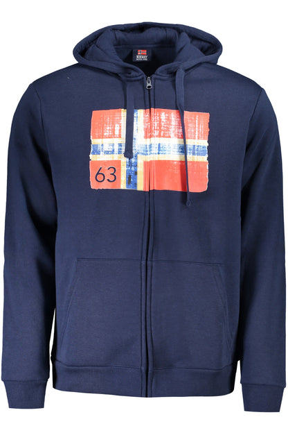 Norway 1963 Felpa Con Zip Uomo Blu""