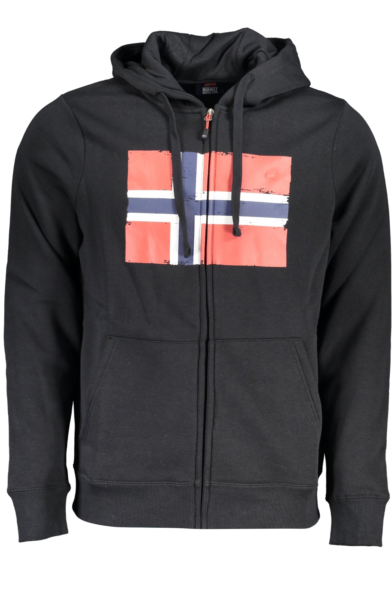 NORWAY 1963 FELPA CON ZIP UOMO NERO""