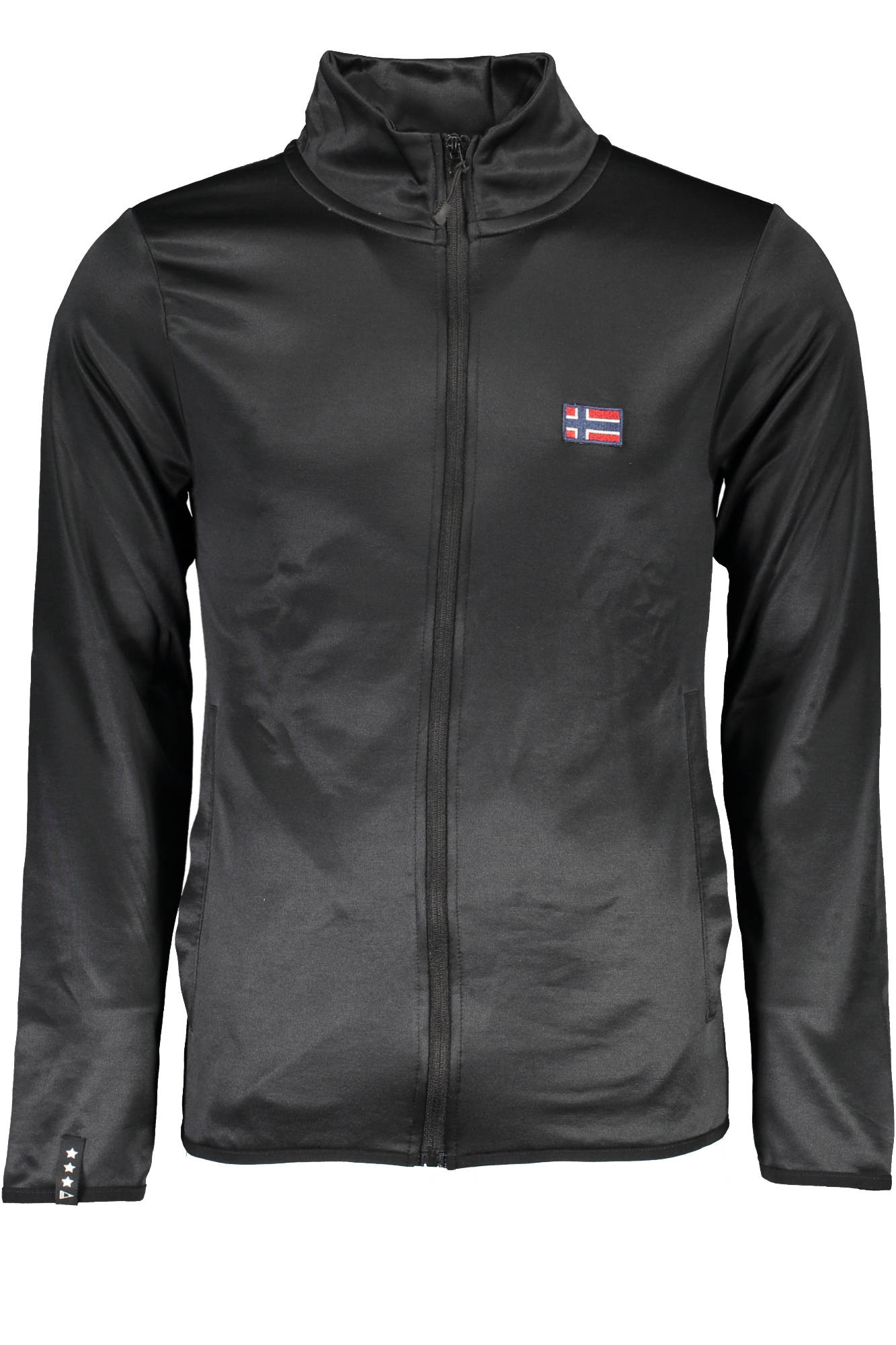 NORWAY 1963 FELPA CON ZIP UOMO NERO