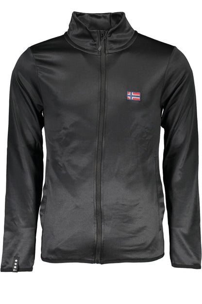 NORWAY 1963 FELPA CON ZIP UOMO NERO