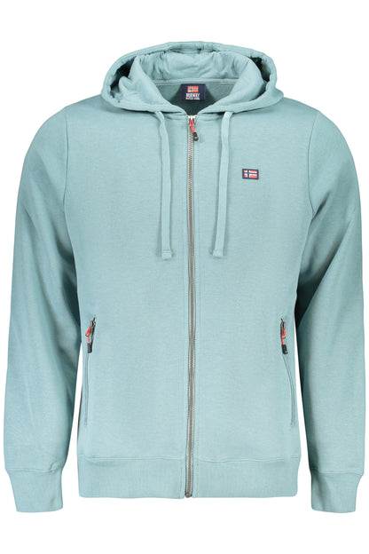 NORWAY 1963 FELPA CON ZIP UOMO VERDE