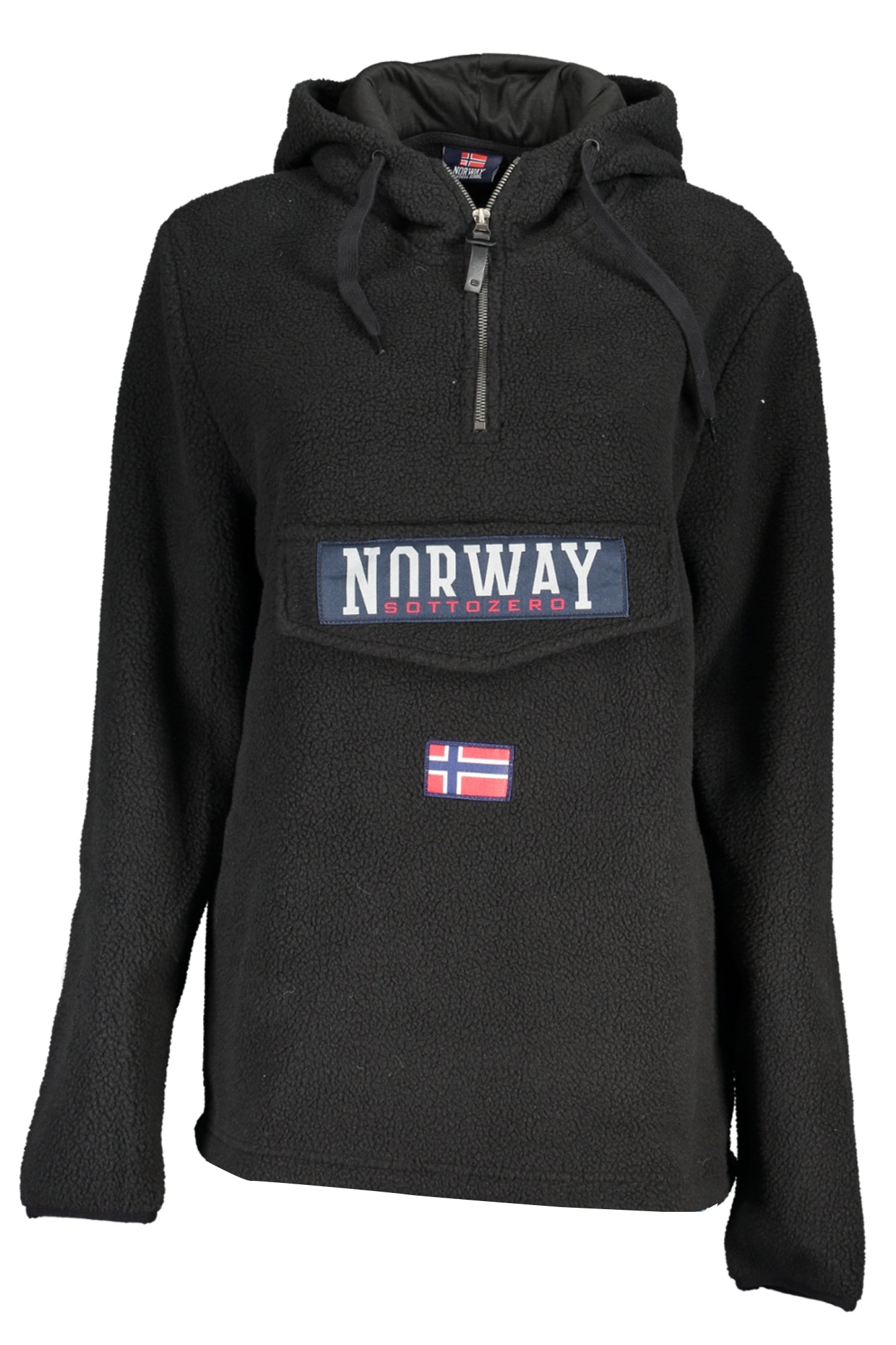 NORWAY 1963 FELPA SENZA ZIP DONNA NERO