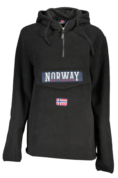 NORWAY 1963 FELPA SENZA ZIP DONNA NERO