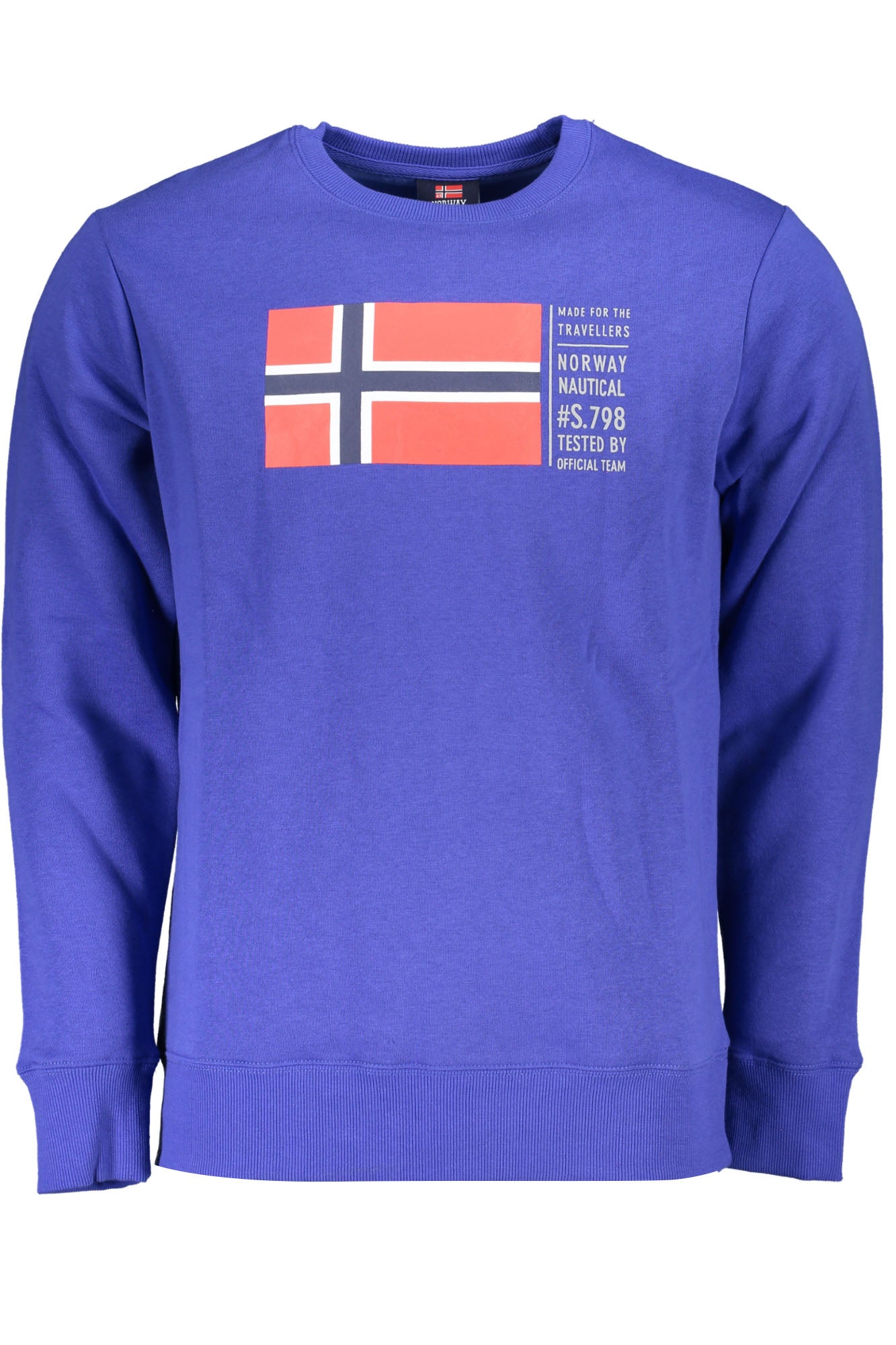 NORWAY 1963 FELPA SENZA ZIP UOMO BLU""