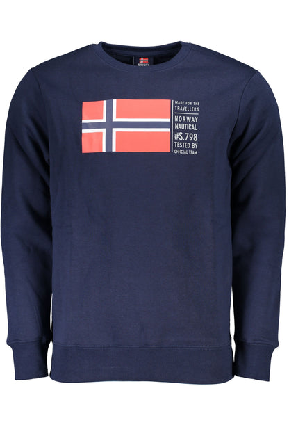 NORWAY 1963 FELPA SENZA ZIP UOMO BLU""