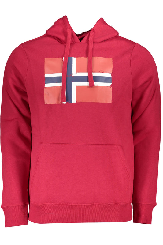 NORWAY 1963 FELPA SENZA ZIP UOMO ROSSO""