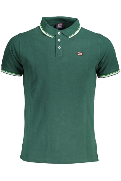 NORWAY 1963 POLO MANICHE CORTE UOMO VERDE