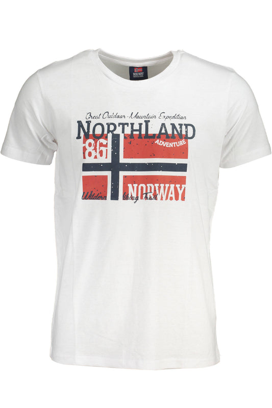 NORWAY 1963 T-SHIRT MANICHE CORTE UOMO BIANCO