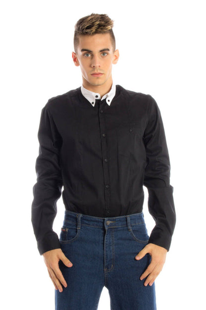 PAPETE CAMICIA MANICHE LUNGHE UOMO NERO""