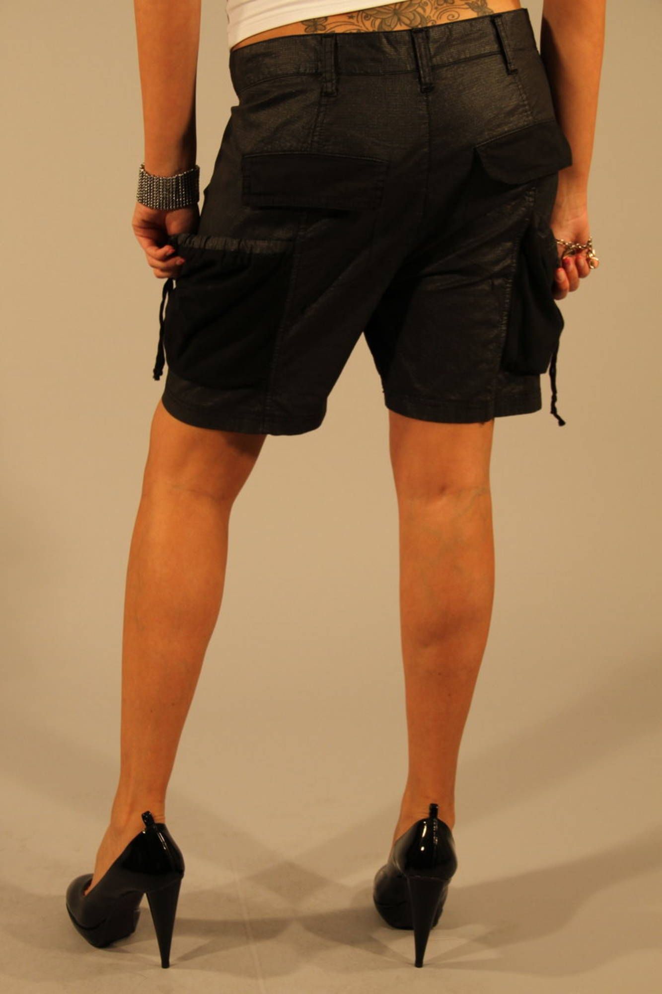 PATRIZIA PEPE PANTALONE SHORT DONNA NERO""