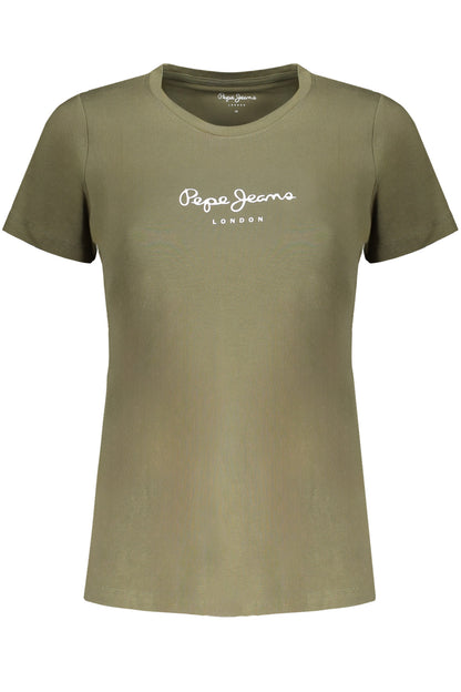 Pepe Jeans T-Shirt Maniche Corte Donna Verde""