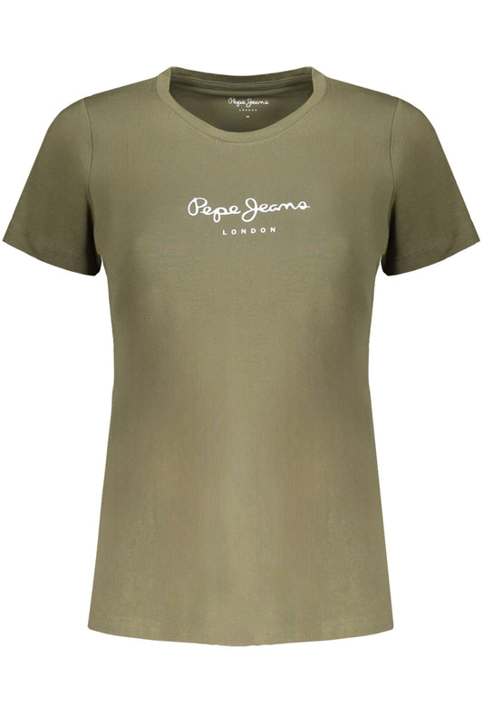 Pepe Jeans T-Shirt Maniche Corte Donna Verde""