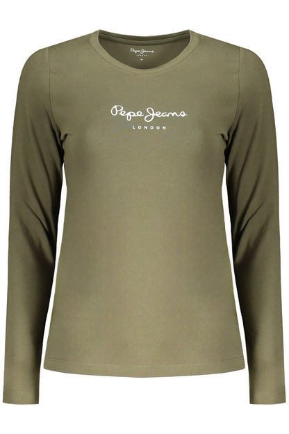 Pepe Jeans T-Shirt Maniche Lunghe Donna Verde""