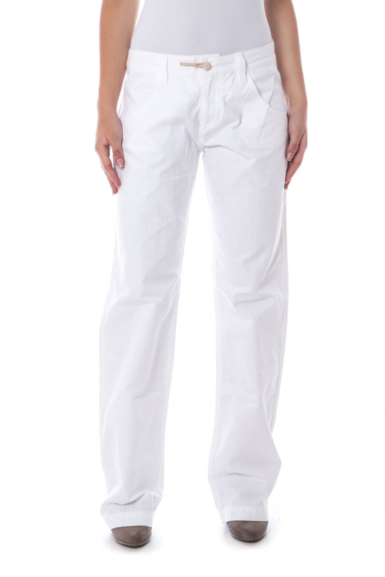 PHARD PANTALONE DONNA BIANCO""