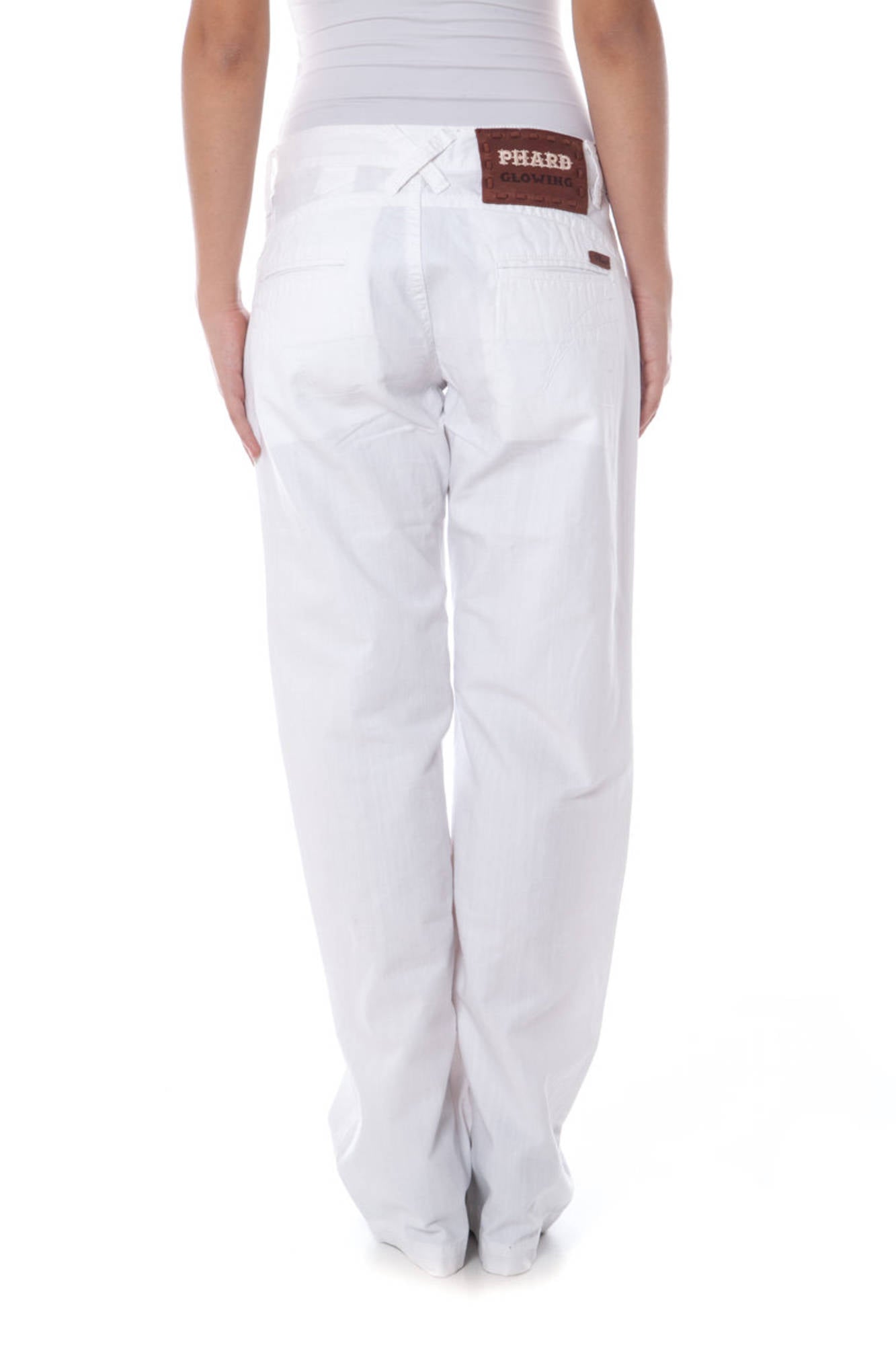 PHARD PANTALONE DONNA BIANCO""