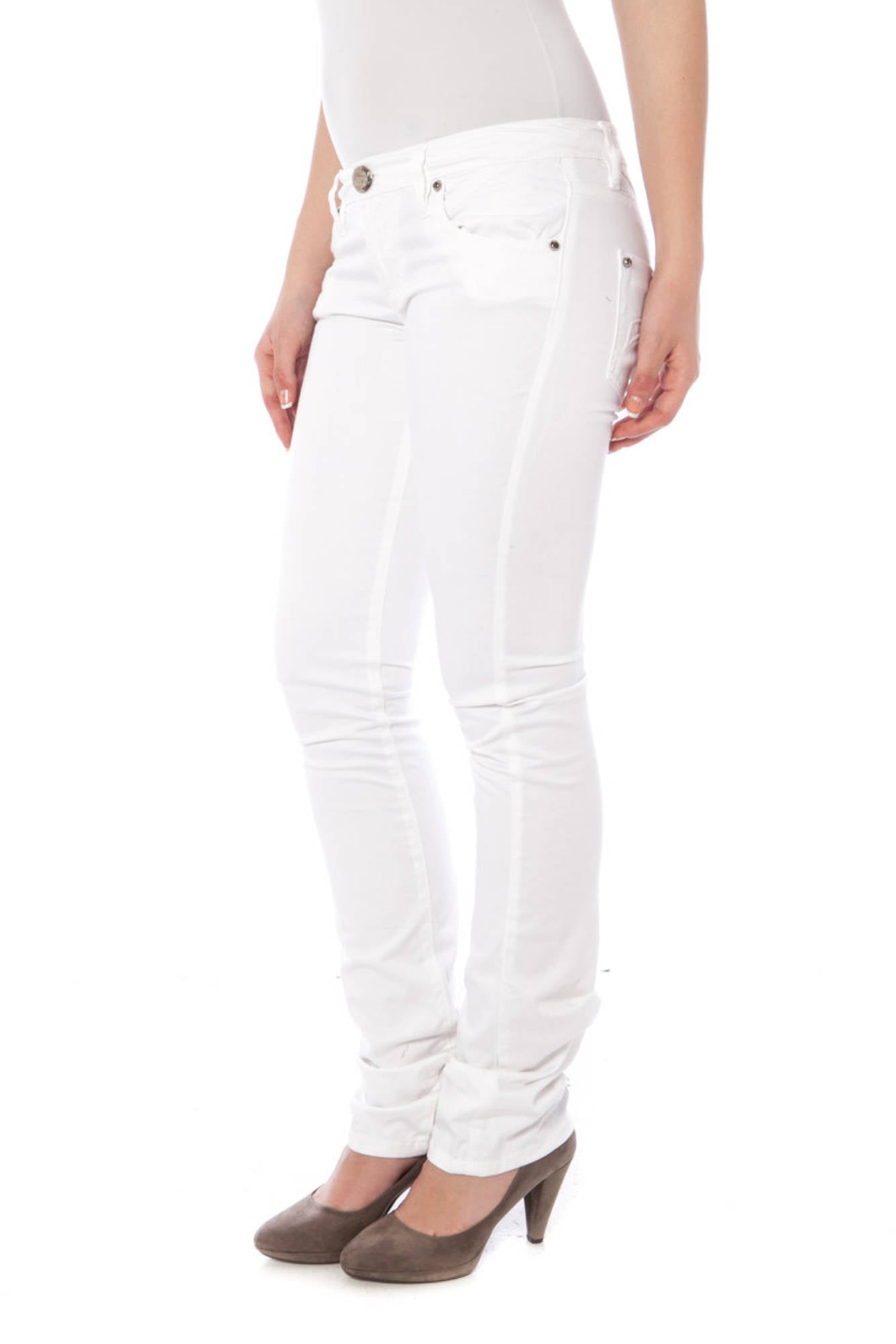 PHARD PANTALONE DONNA BIANCO""