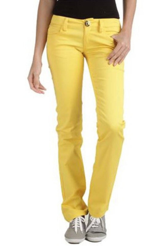 PHARD PANTALONE DONNA GIALLO""