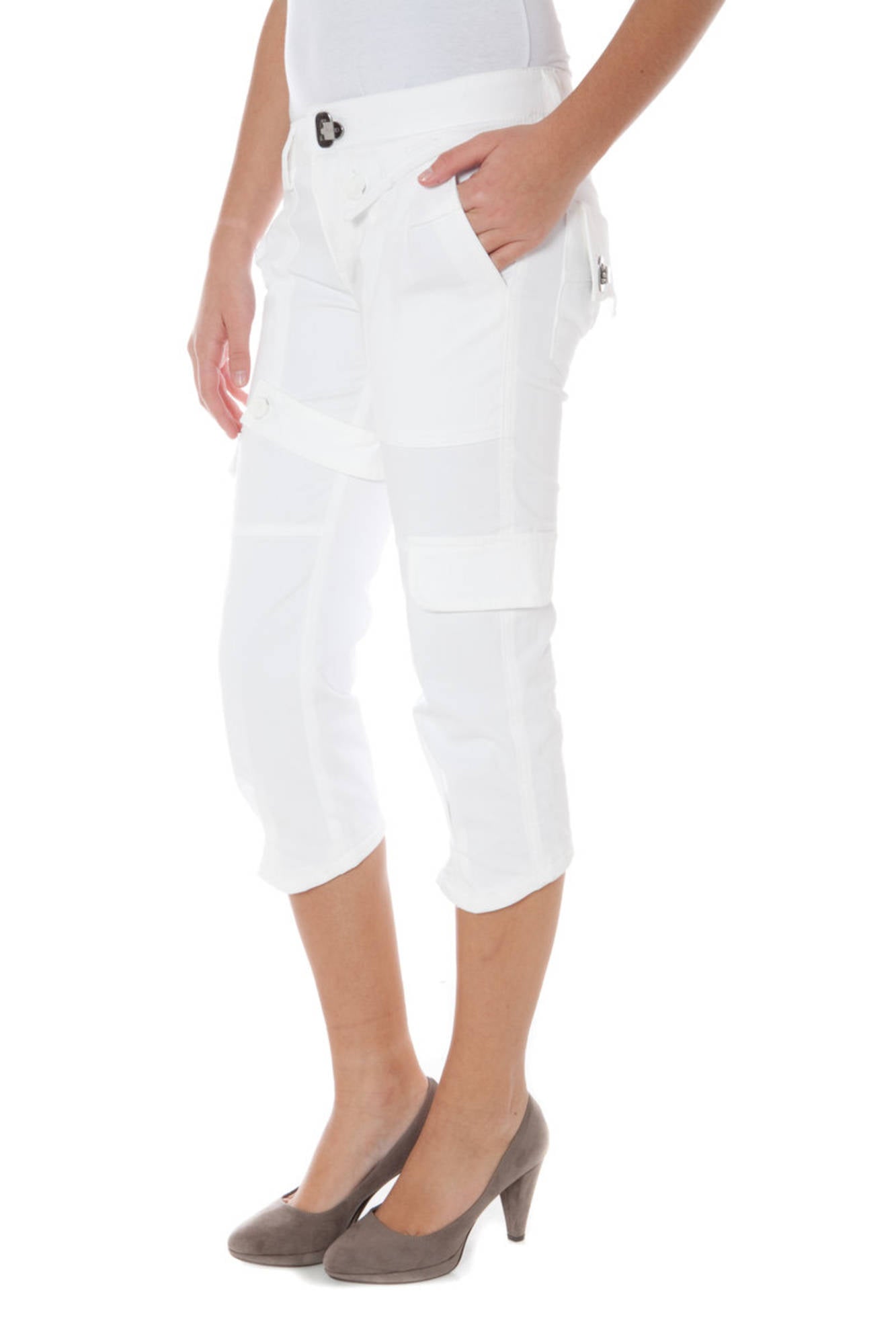 PHARD PANTALONE PINOCCHIETTO DONNA BIANCO