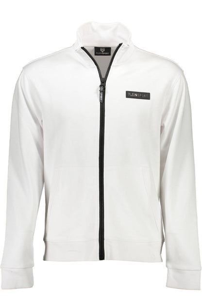 PLEIN SPORT FELPA CON ZIP UOMO BIANCO""