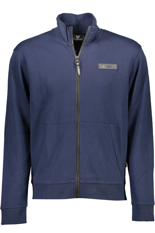 PLEIN SPORT FELPA CON ZIP UOMO BLU""