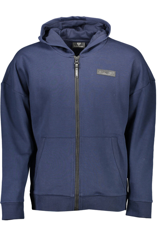 PLEIN SPORT FELPA CON ZIP UOMO BLU""