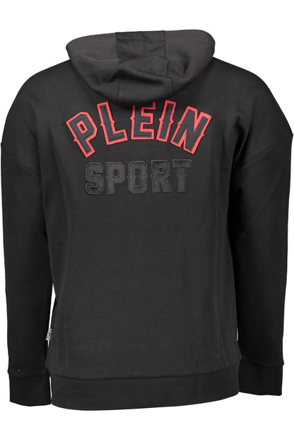 PLEIN SPORT FELPA CON ZIP UOMO NERO""