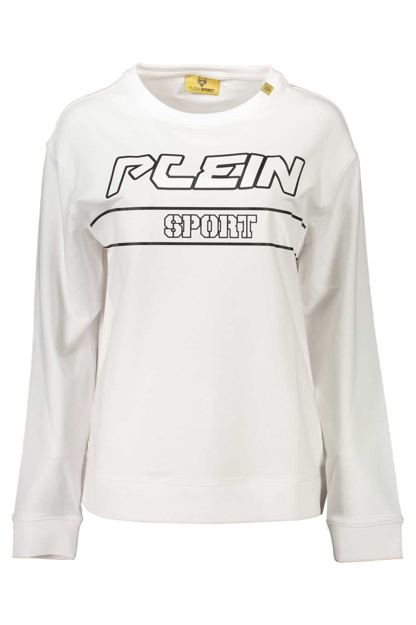 PLEIN SPORT FELPA SENZA ZIP DONNA BIANCO""