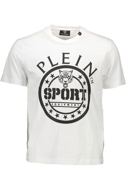 PLEIN SPORT T-SHIRT MANICHE CORTE UOMO BIANCO