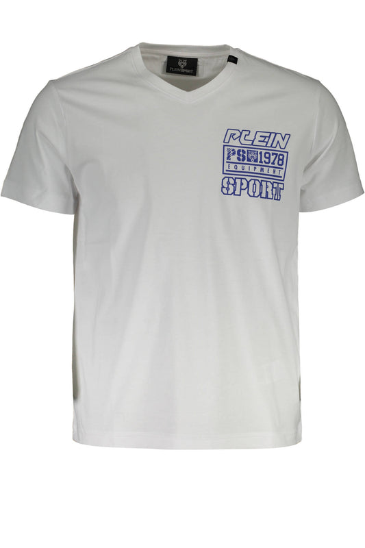 PLEIN SPORT T-SHIRT MANICHE CORTE UOMO BIANCO